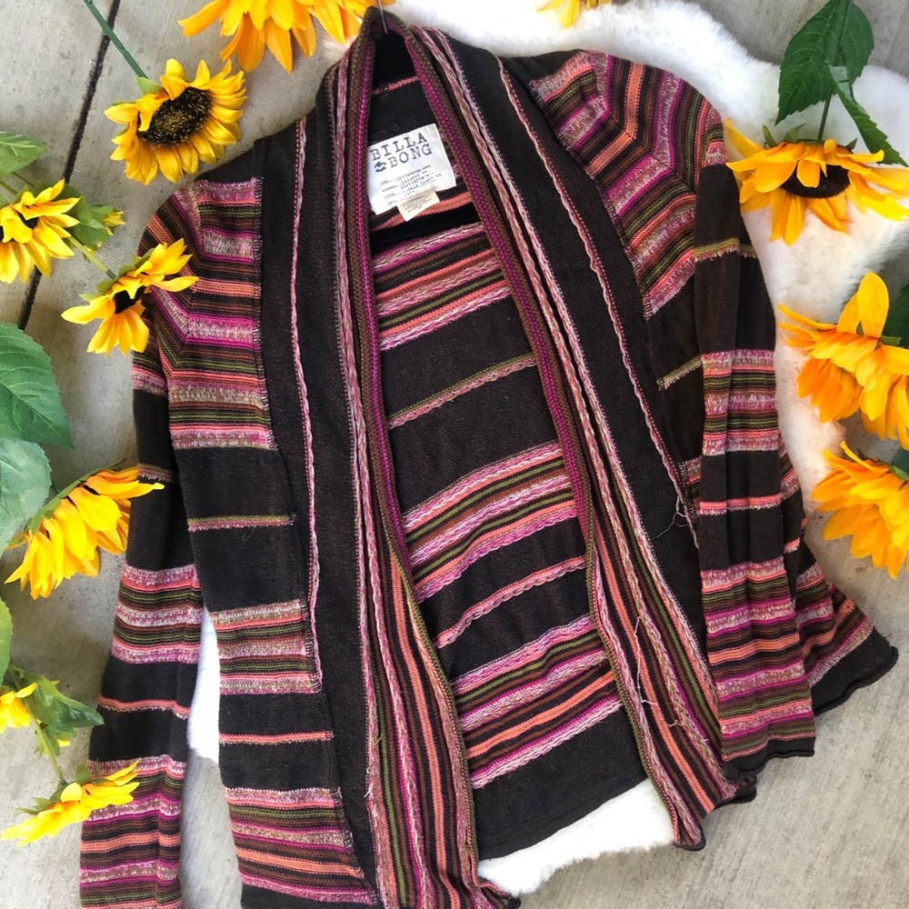 Billabong Bohemian Striped Cardigan